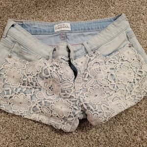 Floral Jean Shorts